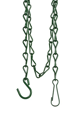 Perky-Pet 65T Bird Feeder Hanging Chain, 33 In., Green Powder-Coated Metal