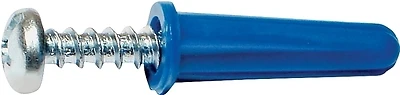 Midwest Fastener 10413 Plastic Conical Anchor With Screw, #14-16 x 1-1/2 In.