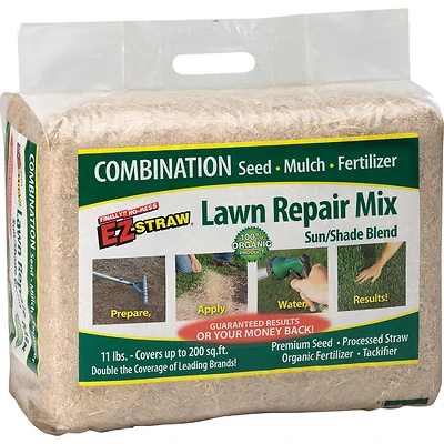 EZ Straw MLEZSUNSHD11 Lawn Repair Sun/Shade Mix, 11-Lbs., 200-Sq. Ft.