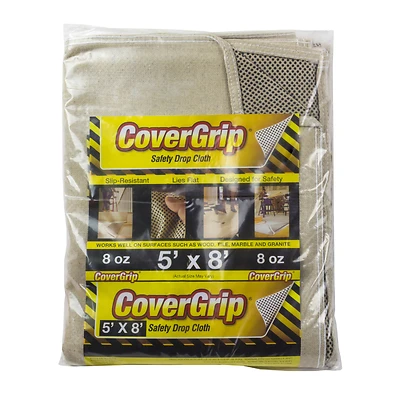CoverGrip 005808 Safety Drop Cloth, 8 Oz, 5 x 8 Ft