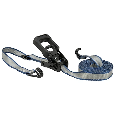 Keeper A47206 Ratchet Tie-Down Strap, 1-1/4 In. x 14 Ft., Gray, 1000 lb.