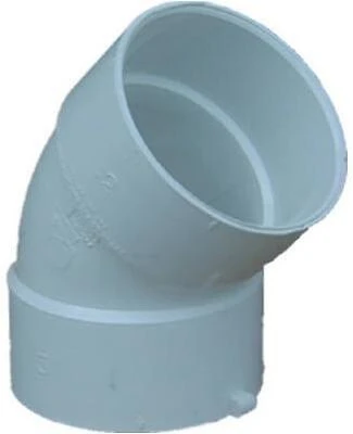 PVC Pipe Sewer And Drain 45-Degree Elbow, 4 In.