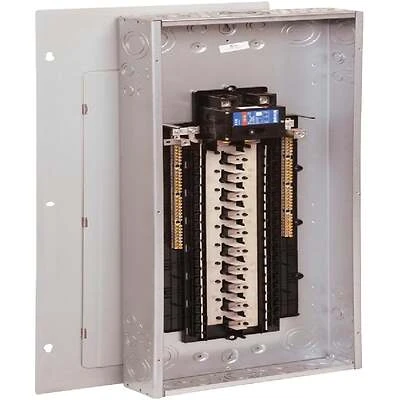 Load Center, Indoor, Combination Cover, 40 Space/80 Pole, 200-Amp Main Breaker