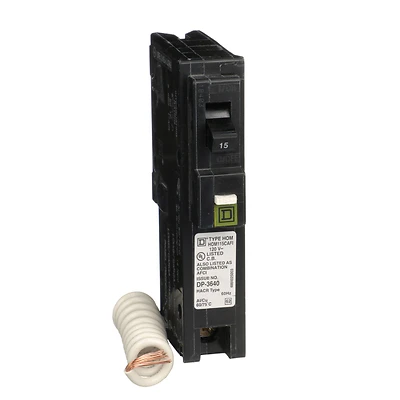 Square D HOM115CAFIC Homeline 15-Amp Single-Pole Arc Fault Circuit Breaker