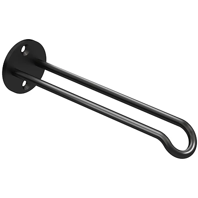 Plant Hanger Wall Base, Black, 20-Lb. Load, 7 In.