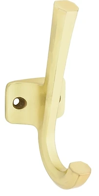 Powell Angled Wall Hook, Brushed Gold
