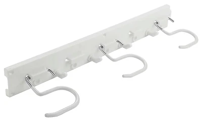 Adjustable Hanging Storage Organizer, Vinyl Coated Hooks