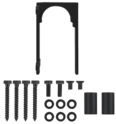 National Hardware N700-115 Barn Door Bypass Bracket, Matte Black