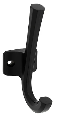 Powell Angled Wall Hook, Matte Black