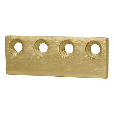 National Hardware N700-107 Connecting Adapter, 3-1/8 in, Steel, Brushed Gold