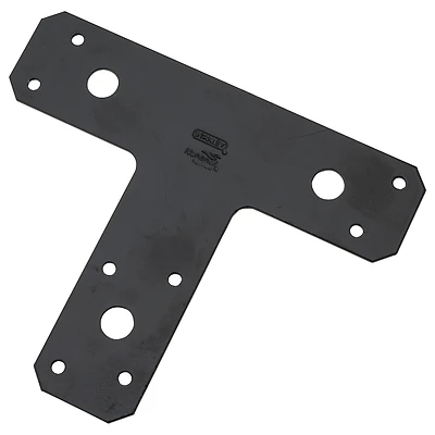 National Hardware N266-471 T-Plate, Black Steel, 6 x 1-1/2 In.