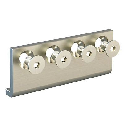 National Hardware N187-003 Sliding Door Hardware Connecting Adapter, Steel, Satin Nickel