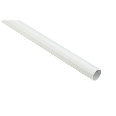 National Hardware S822-102 Closet Rod, Steel, White, 1.32 In Dia, 8 Ft