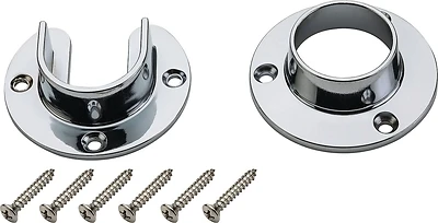 National Hardware S822-080 Closet Rod Pole Socket Set, Chrome, Pair