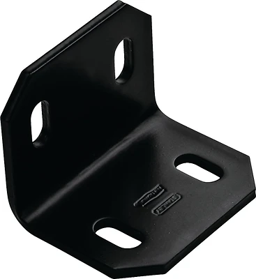National Hardware N351-495 Corner Brace, Black Steel, 2.4 x 3 In.