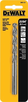 DeWalt DW1121 Black Oxide Split Point Drill Bit, 21/64 In.