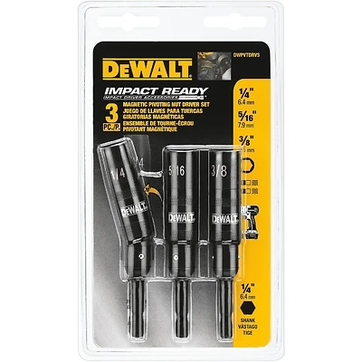 3-Pc. Impact Ready Pivoting Nut Driver Set