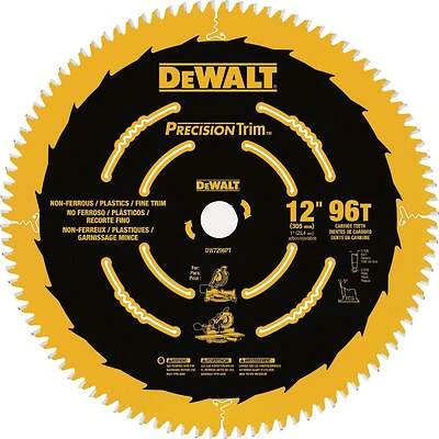 Dewalt Fine Crosscut Circular Saw Blade, 96-Tooth, 12 In.