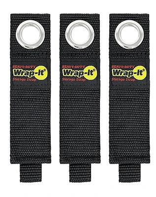 Wrap-It Storage 103-20BX Medium Storage Strap, 2.9 in Dia, 1-1/2 in W, 10 in L, Polypropylene, 50 lb Working Load