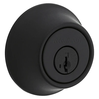 Kwikset 660 SmartKey Single Cylinder Deadbolt, Matte Black