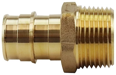 Apollo EPXMA3434 Brass PEX-A Adapter, 3/4 In. Barb x 3/4 In. MNPT