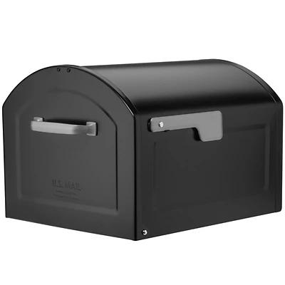 Centennial Post-Mount Mailbox, Black, Extra Large