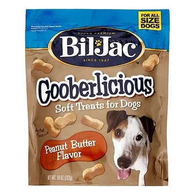 Gooberlicious Dog Treats, Peanut Butter Flavor, 10 oz.