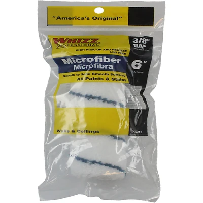 Whizz 70015 Xtrasorb Microfiber Jumbo Mini Roller Cover, 3/8 In. Nap, 6 In.
