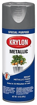 Metallic 11 Oz. Flat Spray Paint In Dull Aluminum - Interior Use