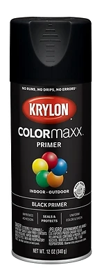 COLORmaxx Spray Primer, Black, 12-oz.