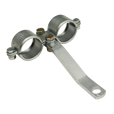 Double Breakaway Clamp, Stamped Steel, 1/2-In.