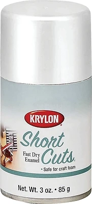 Krylon SCS053 Short Cuts Spray Paint, High-Gloss White, 3 Oz.