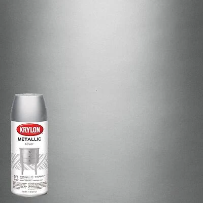 11 Oz. Brilliant Silver Metallic Gloss Spray Paint - Indoor Use