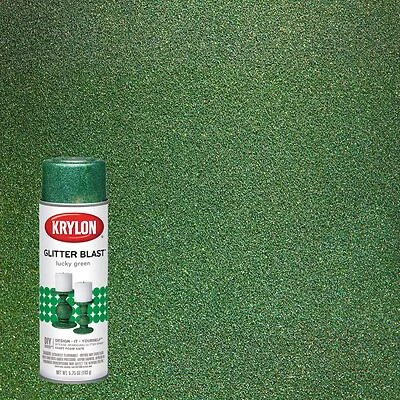Glitter Blast Lucky Green Spray Paint 5.75 Oz - Indoor/outdoor Use
