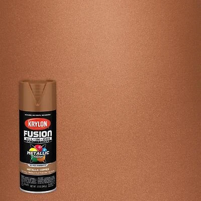 Krylon K02768007 Fusion All-In-One Spray Paint + Primer, Metallic Copper, 12-oz.