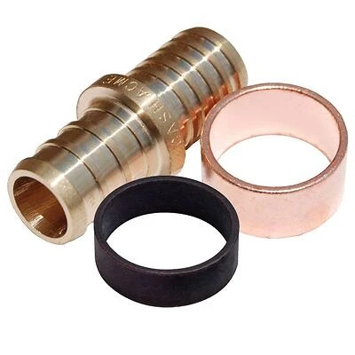 SharkBite UC4016LFA Lead-Free Brass PEX Coupling, 3/4 In. Barb x 3/4 In.
