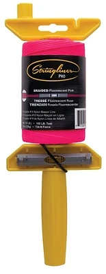 Pro Level Wiz Stringliner, Reloadable, Braided Fluorescent Pink, 500-Ft.