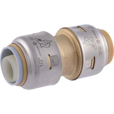 SharkBite UR4008A Polybutylene Conversion Pipe Coupling, 1/2 In.