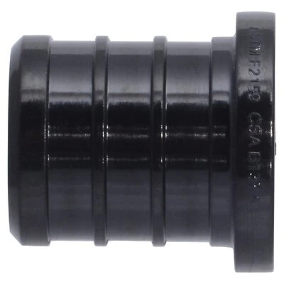 SharkBite UP518A5 Pipe Plug, 3/4 in, Barb, Polymer, Black