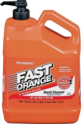 Permatex 25219 Fast Orange Hand Cleaner with Pumice, 1 Gallon