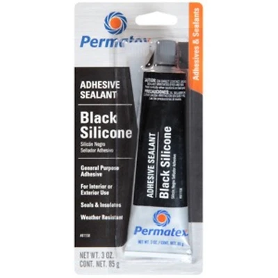 Permatex 81158 Silicone Adhesive Sealant, 3 oz Tube, Paste
