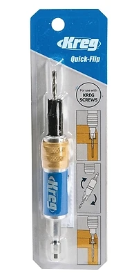 Kreg KDRV-FLIP Quick-Flip Double Ended Bit Holder, 1/4 In. Hex