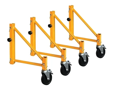 I-ciso4 Steel Scaffold Outrigger Set, 4 Pk With Casters & Locking Pins