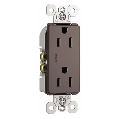 Pass & Seymour Child Safety Receptacle, Dark Bronze, 15-Amp, 120-Volt