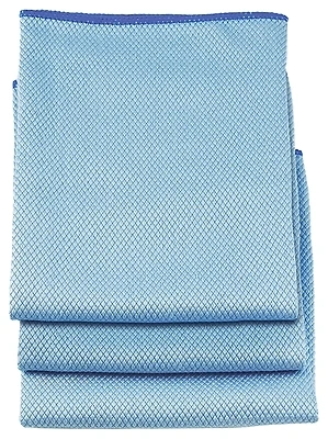 Unger 966900 Microfiber Cleaning Cloth, 18 x 18 In., 3-Pack