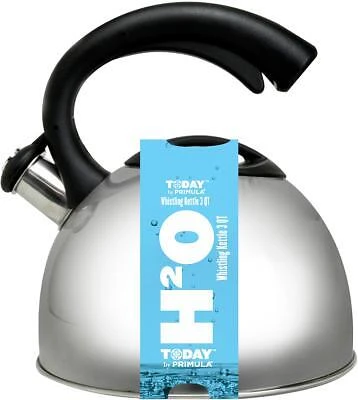 Primula Colin Whistling Kettle, Stainless Steel, 3 Qts.
