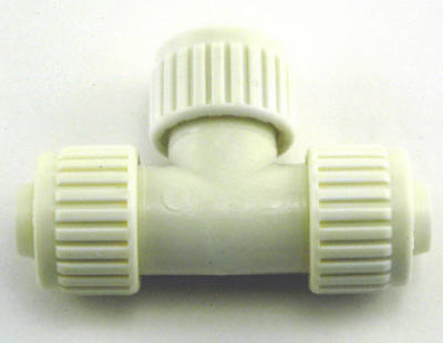 PEX Pipe Tee, 3/8 x 3/4 x 1/2 In.