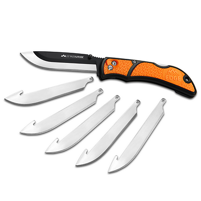 Outdoor Edge RLB-30C Razor-Lite Folding Knife, 3.5 In. Blade, Blaze Orange