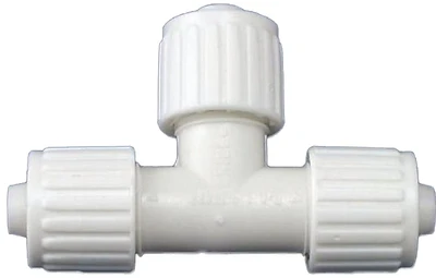 PEX Pipe Tee, 3/8 x 3/8 x 3/8 In.