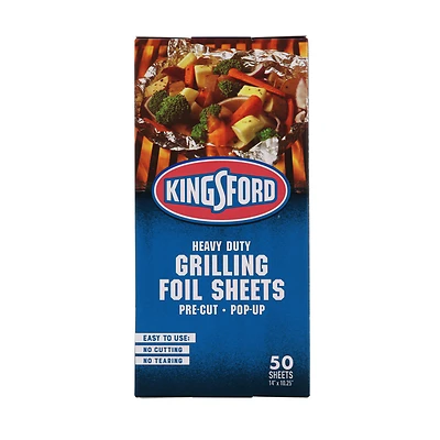 Heavy-duty Aluminum Grilling Foil Sheets 10.25 X 14 In. (50 Count) Bbp12021